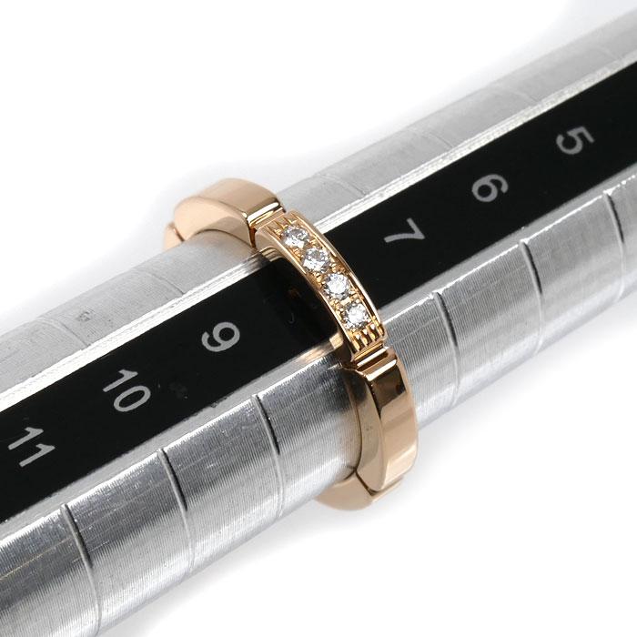 Cartier（カルティエ） K18PG マイヨン パンテール 4Pダイヤ リング