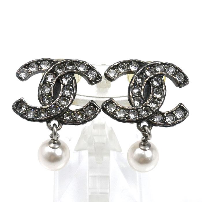 CHANEL（シャネル） メタル ココマーク ラインストーン フェイクパール