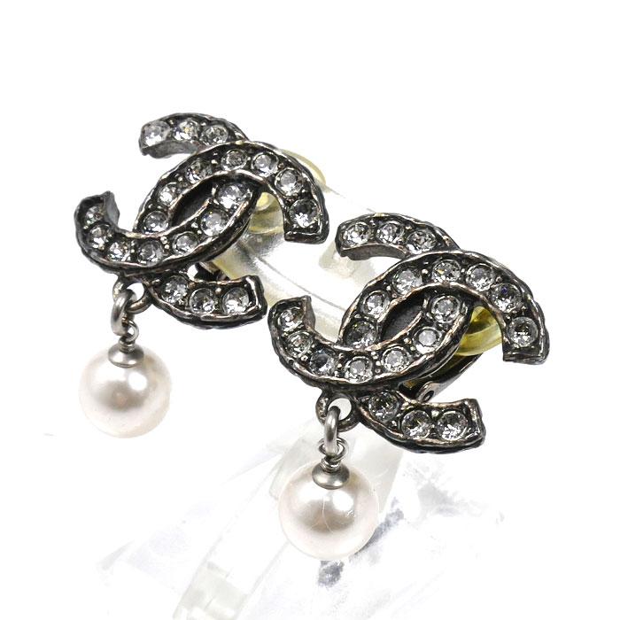 CHANEL（シャネル） メタル ココマーク ラインストーン フェイクパール