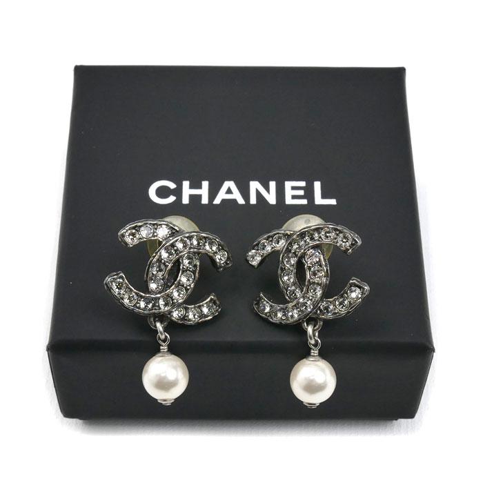 CHANEL（シャネル） メタル ココマーク ラインストーン フェイクパール