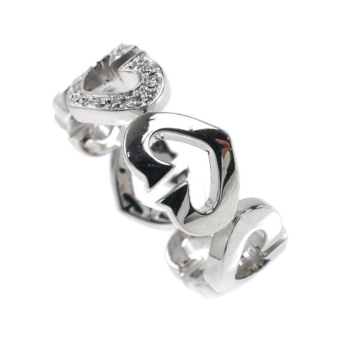 Cartier（カルティエ） K18WG ホワイトゴールド Cハート リング・指輪