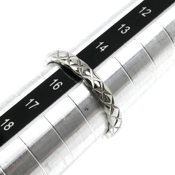 【美品】シャネル リング ココクラッシュ プラチナ 新品仕上げ 15号 CHANEL（シャネル） Pt950プラチナ ココクラッシュ リング・指輪 15号