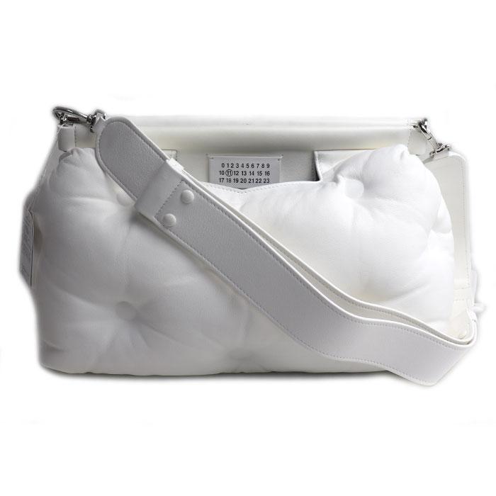 乙女■メゾンマルジェラ ショルダーバッグ グラムスラム 2wayバッグ 白 Maison Margiela グラム スラムクラシック ミディアム 2Wayショルダー