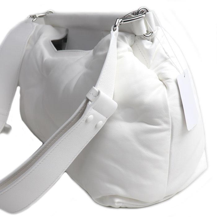 乙女■メゾンマルジェラ ショルダーバッグ グラムスラム 2wayバッグ 白 Maison Margiela グラム スラムクラシック ミディアム 2Wayショルダー