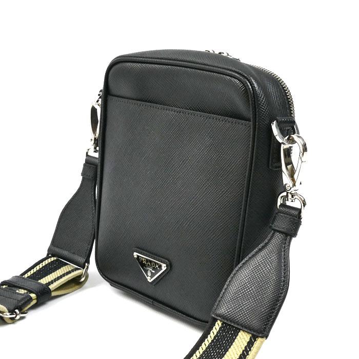 PRADA プラダ ショルダーバッグ ブラック 2VH154_2FAD_F0002 メンズ【中古】 PRADA（プラダ） ショルダーバッグ ブラック 2VH154_2FAD_F0002 メンズ