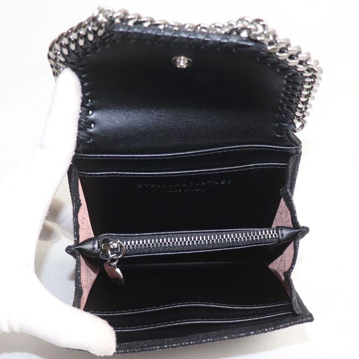 Stella McCartney ステラマッカートニー ファラベラ 二つ折り財布 ブラック 391836 W9132 1000 レディース【中古】【美品】 Stella McCartney ステラマッカートニー ファラベラ 二つ折り財布