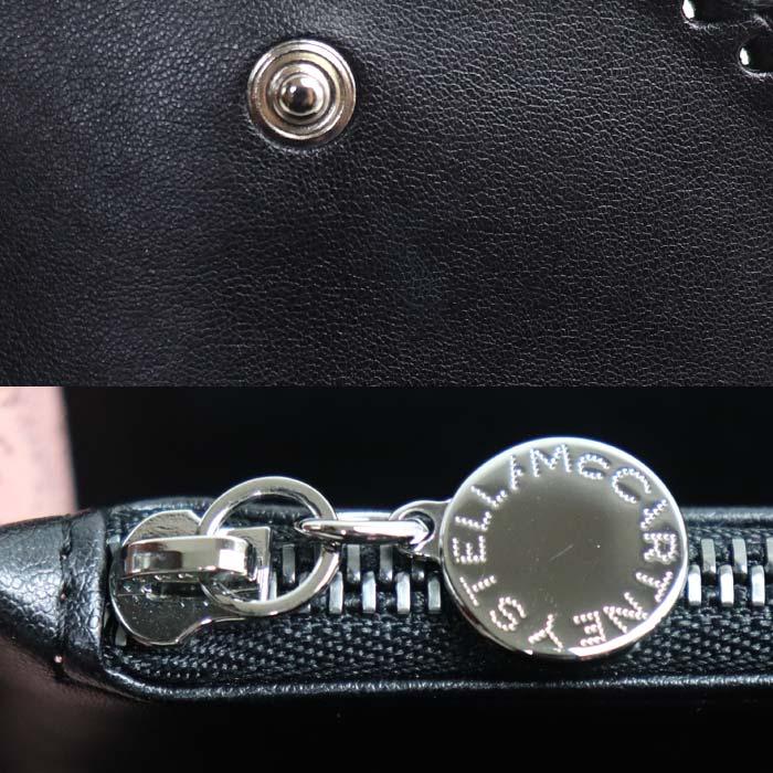 Stella McCartney ステラマッカートニー ファラベラ 二つ折り財布 ブラック 391836 W9132 1000 レディース【中古】【美品】 Stella McCartney ステラマッカートニー ファラベラ 二つ折り財布