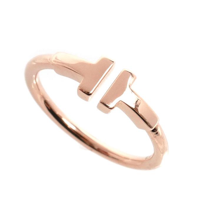 TIFFANY&Co.（ティファニー） K18PG ピンクゴールド Tワイヤー リング 