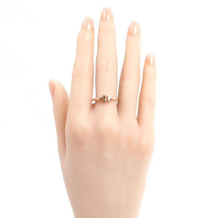 TIFFANY&Co.（ティファニー） K18PG ピンクゴールド Tワイヤー リング