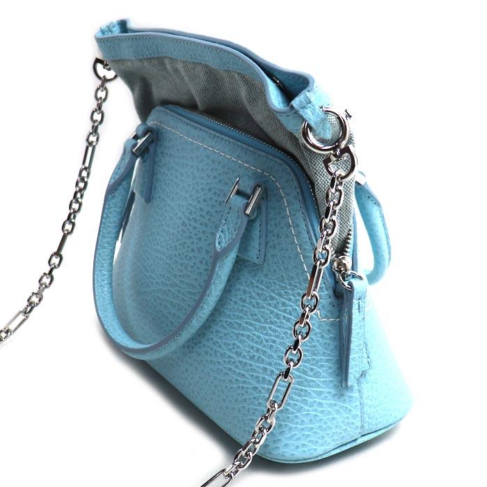 美品　マルジェラ　5ACバッグ　クラシックミニ　ブルー MAISON MARGIELA メゾンマルジェラ 5AC マイクロ ショルダーバッグ