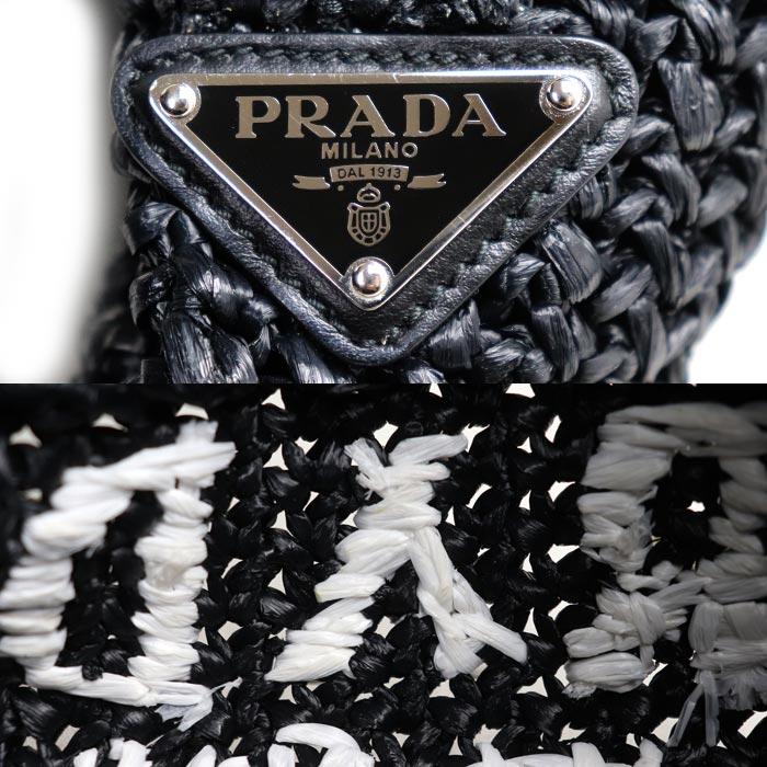 PRADA（プラダ） スモール クロシェ トートバッグ ブラック 1BG422