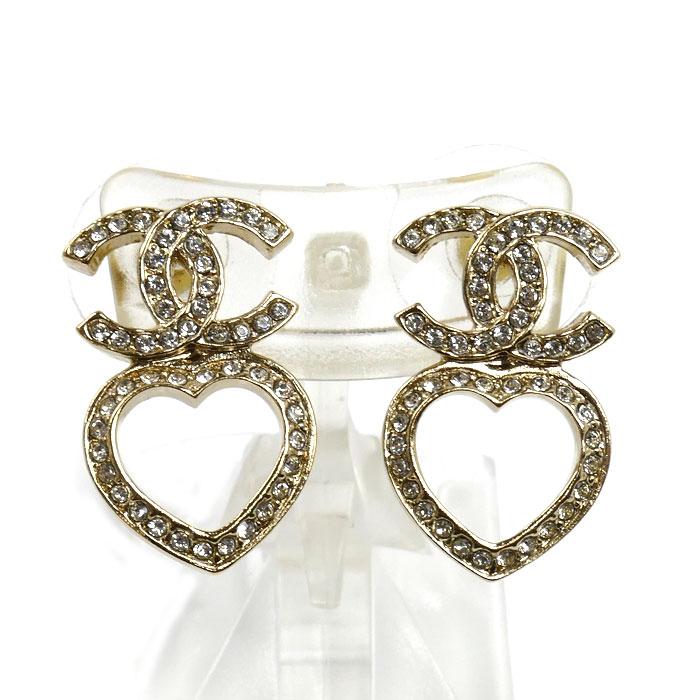 シャネル　ココマーク　ハート　ピアス CHANEL（シャネル） GP ココマーク ハート ピアス ABB665 4.6g