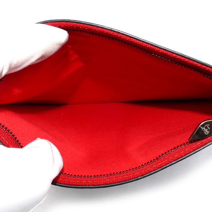 クリスチャンルブタン トートバッグ カバタ ポーチ付き　黒赤 Christian Louboutin（クリスチャンルブタン） カバタ トートバッグ