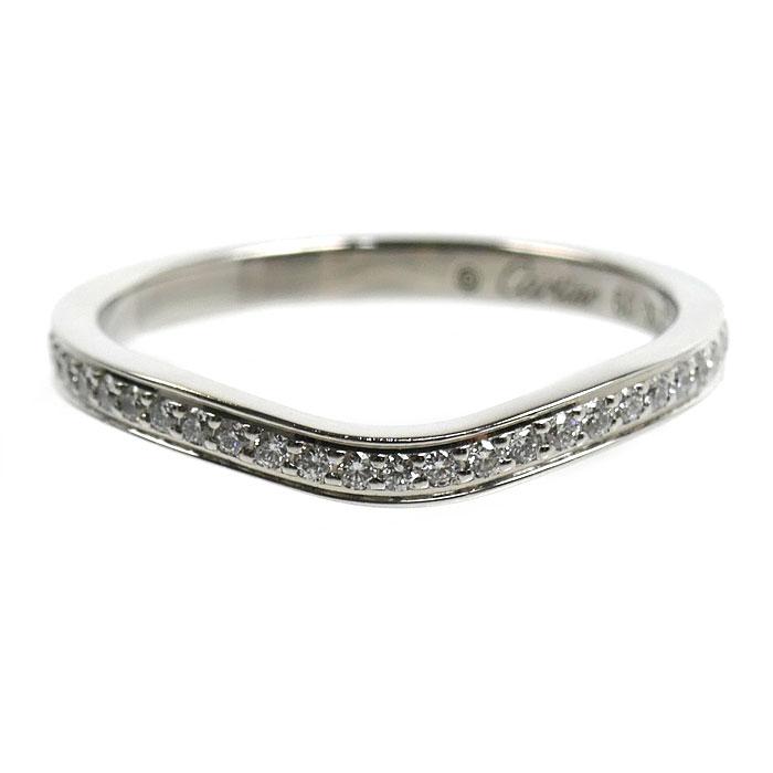 Cartier（カルティエ） Pt950プラチナ バレリーナ カーブ ウエディング