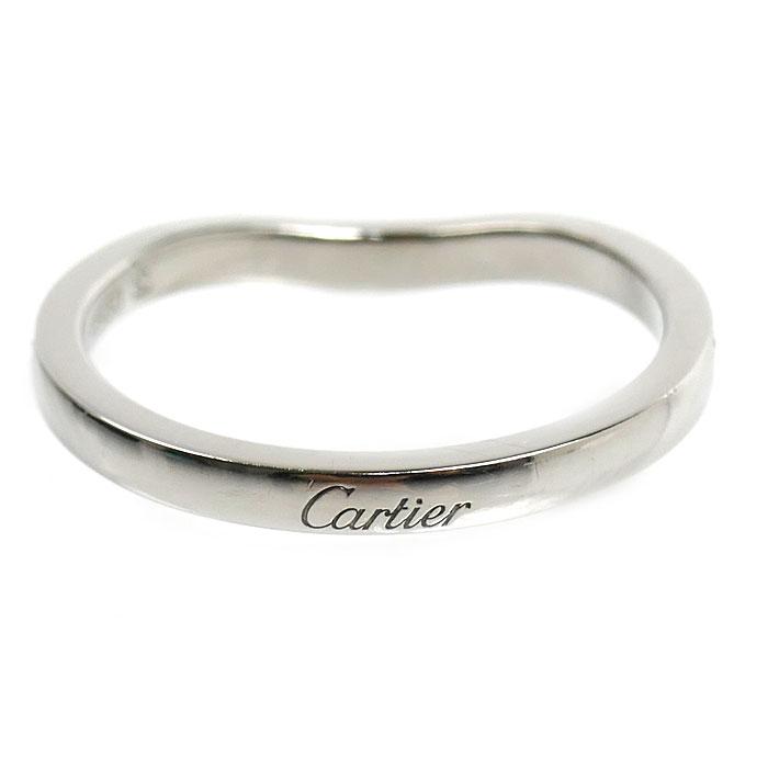 Cartier（カルティエ） Pt950プラチナ バレリーナ カーブ ウエディング