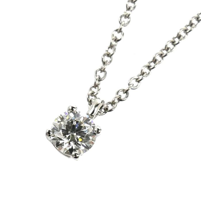 TIFFANY&Co.（ティファニー） Pt950プラチナ ソリティア ネックレス