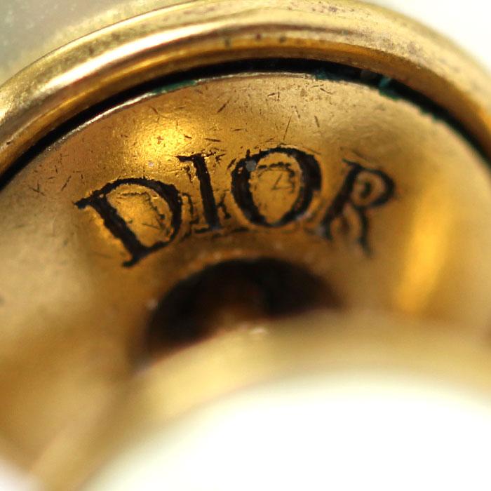 Dior ディオール メタル レジンパール トライバル ピアス