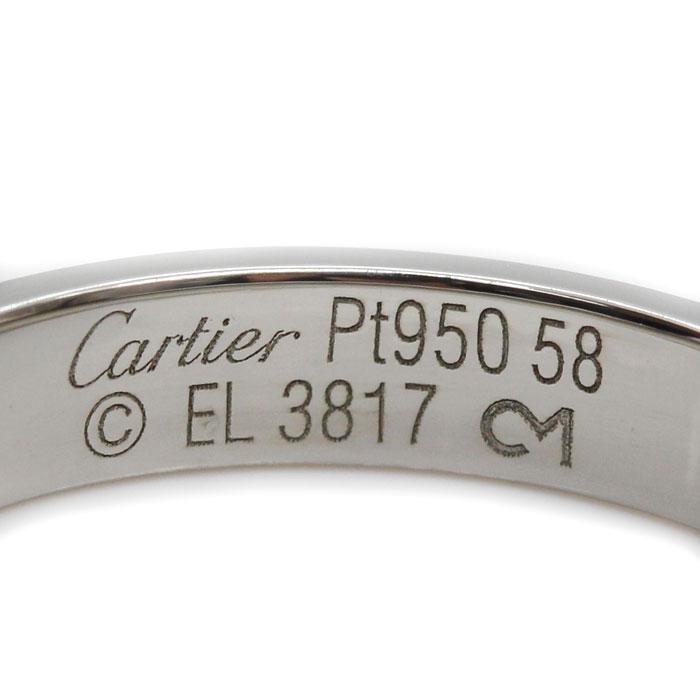 CARTIER カルティエ Pt950プラチナ ミニラブ リング・指輪 B4056358 17.5号 58 6.1g メンズ 中古｜koera｜05