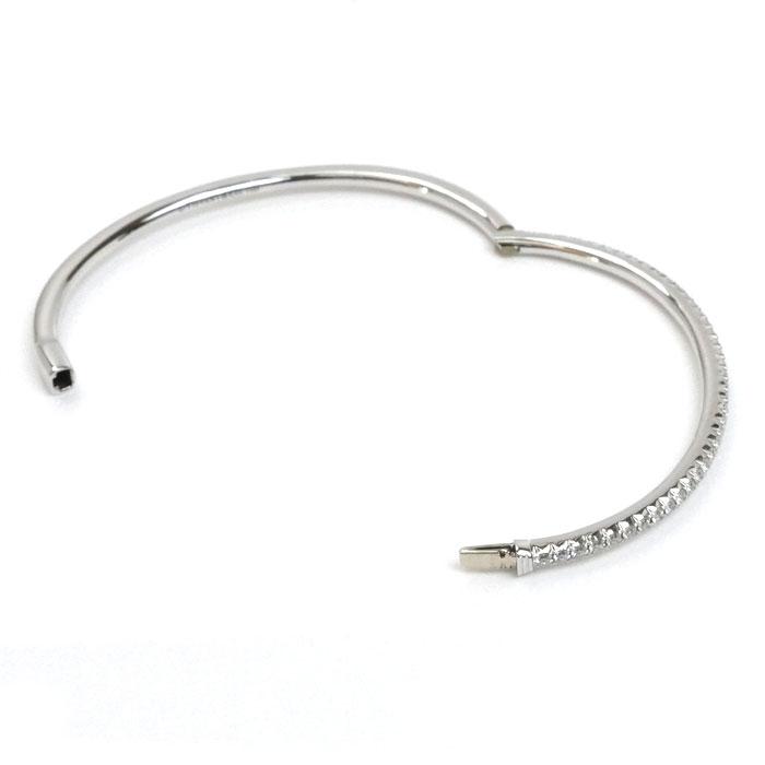 TIFFANY&Co.（ティファニー） K18WG メトロ ヒンジ ブレスレット