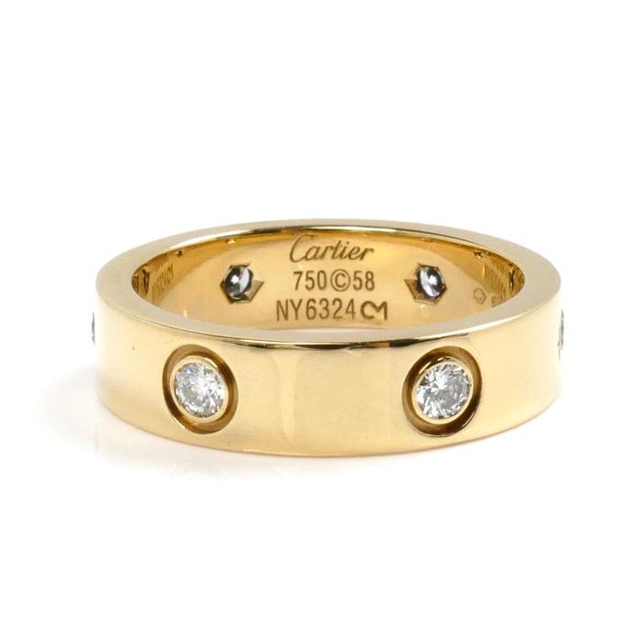 Cartier（カルティエ） K18YG イエローゴールド ラブリング 6Pダイヤ