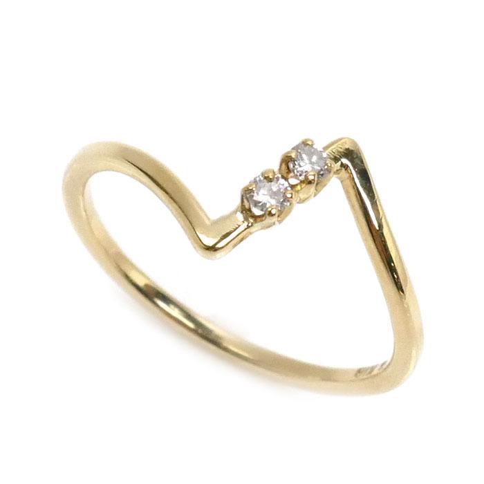 MIKIMOTO ミキモト K18YG イエローゴールド リング・指輪 ダイヤモンド  