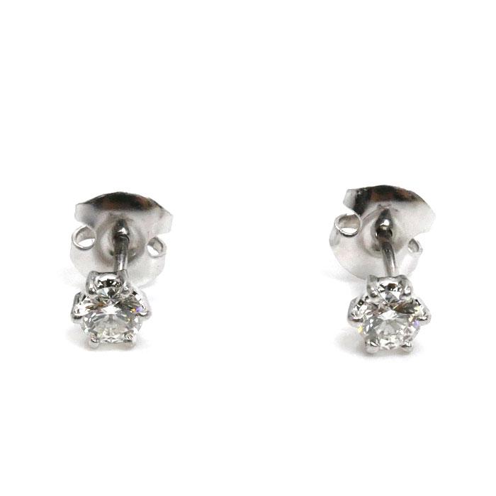 TASAKI タサキ Pt900プラチナ ダイヤ ピアス ダイヤモンド0.21ct/0.21