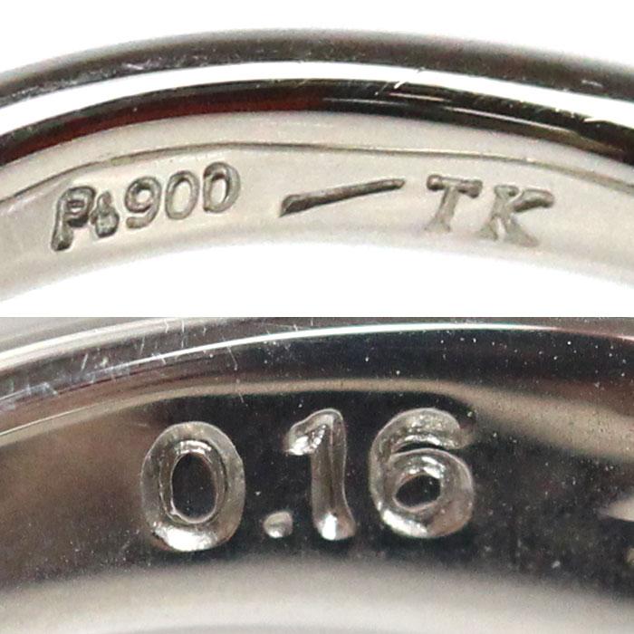 小寺智子 Pt900プラチナ スノーイング ナイト ダイヤ リング