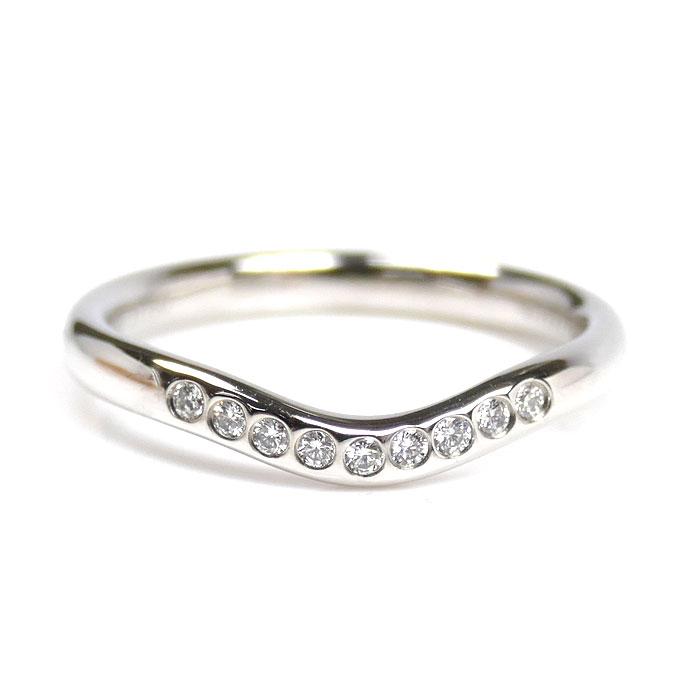 TIFFANY&Co.（ティファニー） Pt950プラチナ カーブドバンド リング