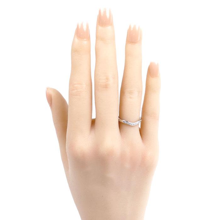 TIFFANY&Co. ティファニー Pt950プラチナ カーブドバンド リング