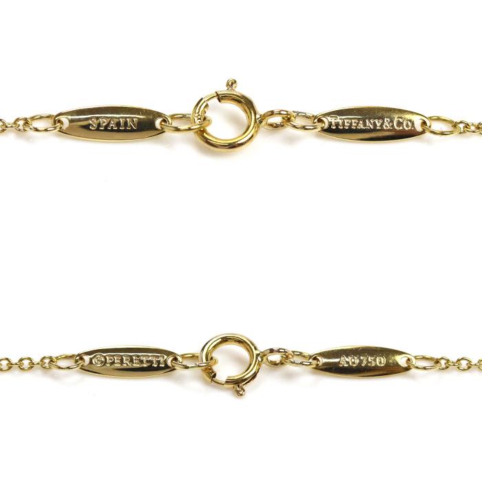 TIFFANY&Co.（ティファニー） K18YG バイザヤード ハート ネックレス