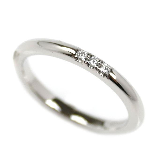 TIFFANY&Co. ティファニー Pt950プラチナ クラシック 3P ダイヤ バンド 