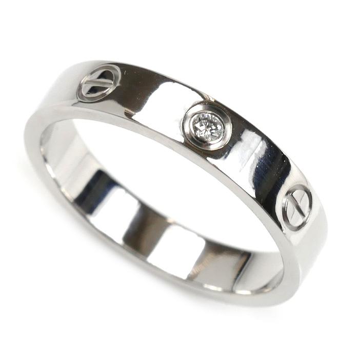 Cartier（カルティエ） K18WG ホワイトゴールド ラブリング 1Pダイヤ