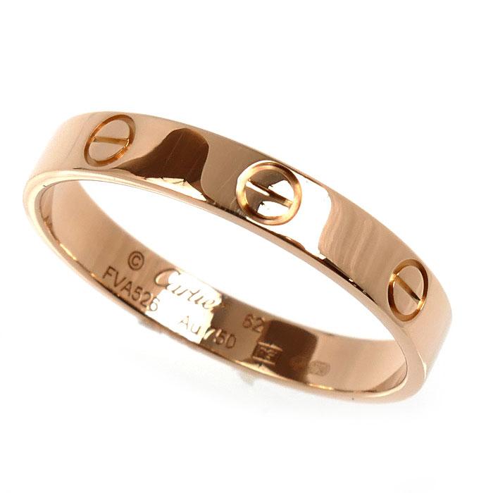 Cartier（カルティエ） K18PG ピンクゴールド ミニラブ リング・指輪