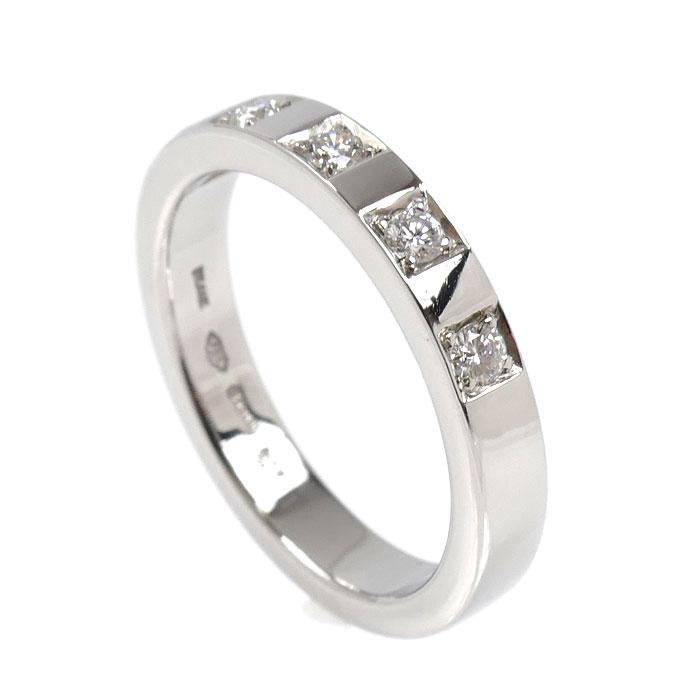ブルガリ Pt 950 ダイヤモンド リング美品 BVLGARI（ブルガリ） 指輪 Pt950 シークレットダイヤ1P(0.01ct) ローマ