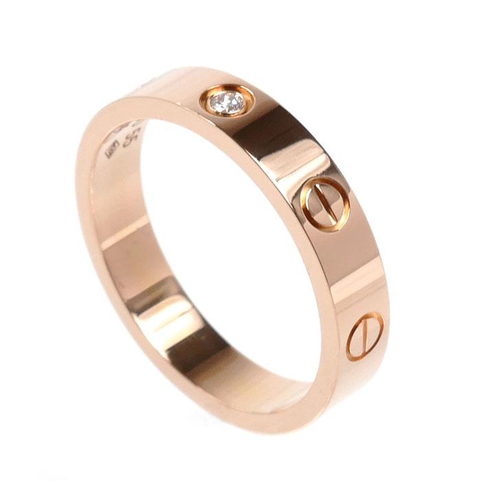 Cartier（カルティエ） K18PG ピンクゴールド ミニラブ 1Pダイヤ