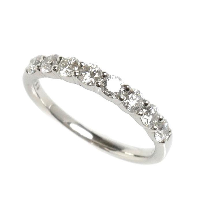 美品　4°C ダイヤモンド pt950 ハーフエタニティ リング　指輪 4℃ ヨンドシー Pt950プラチナ ハーフエタニティ リング・指輪