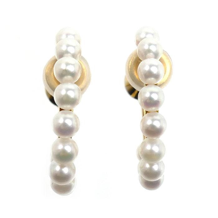 MIKIMOTO（ミキモト） K18YG イエローゴールド イヤリング パール約3.1 