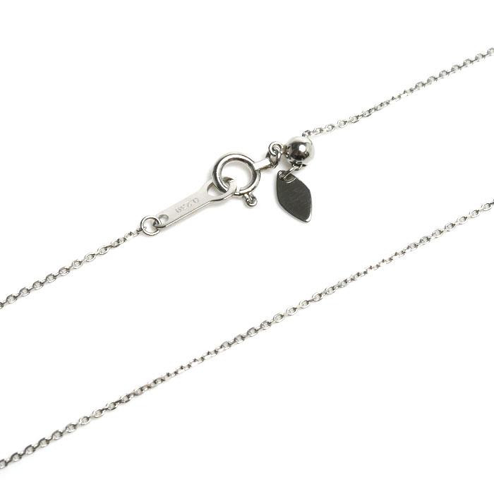 4℃ ヨンドシー Pt850プラチナ ネックレス ダイヤモンド0.239ct 1.9g