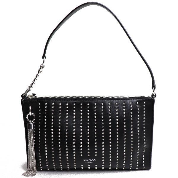 ジミーチュウ JIMMY CHOO CALLIE MINI HOBO スタッズ付き レザー ミニ ホーボーショルダーバッグ ハンドバッグ