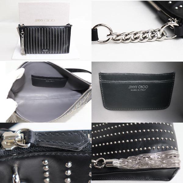 ジミーチュウ JIMMY CHOO CALLIE MINI HOBO スタッズ付き レザー ミニ ホーボーショルダーバッグ ハンドバッグ