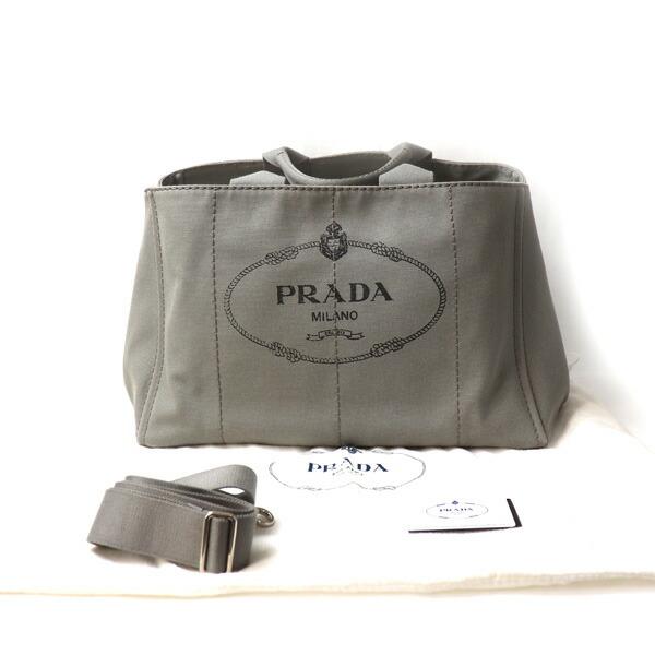 PRADA プラダ カナパ 2Wayショルダーバッグ グレー B1872G ユニ 