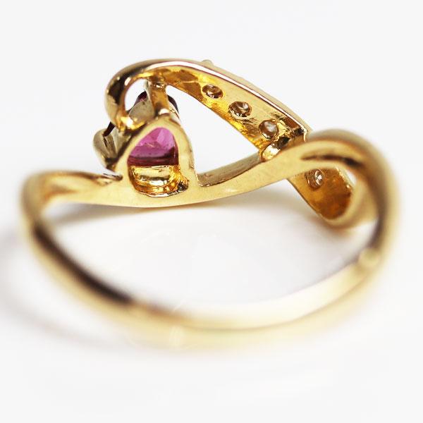 柔らかい K18YG イエローゴールド ルビー ダイヤモンド リング | ladec.bi