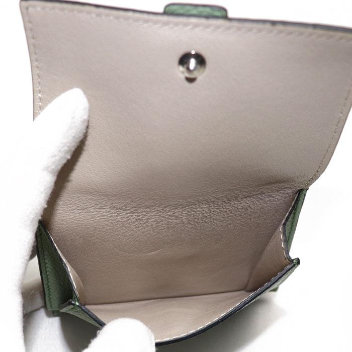 LOEWE ロエベ トライフォールド ウォレット 三つ折り財布 ローズマリー 