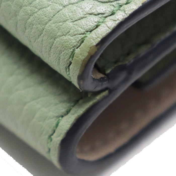 ロエベLOEWE トライフォールド ウォレットローズマリータン