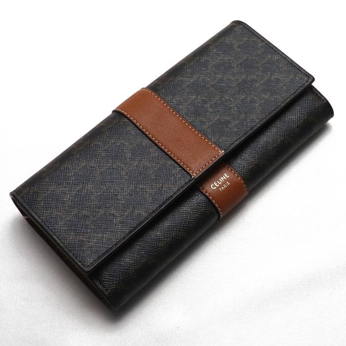 CELINE セリーヌ トリオンフ ラージ フラップウォレット 長財布 