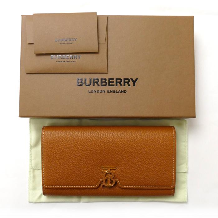 BURBERRY バーバリー グレイニーレザー TBコンチネンタルウォレット 長 