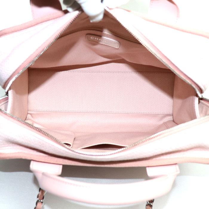 CHANEL シャネル ドーヴィル ボーリング 2Wayショルダーバッグ ピンク 