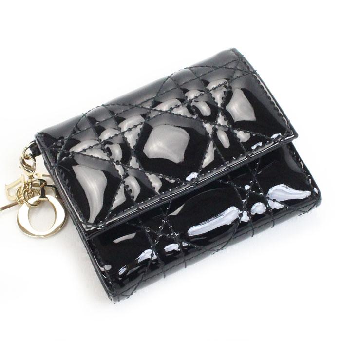 Dior ディオール レディディオール ロータスウォレット 三つ折り財布 