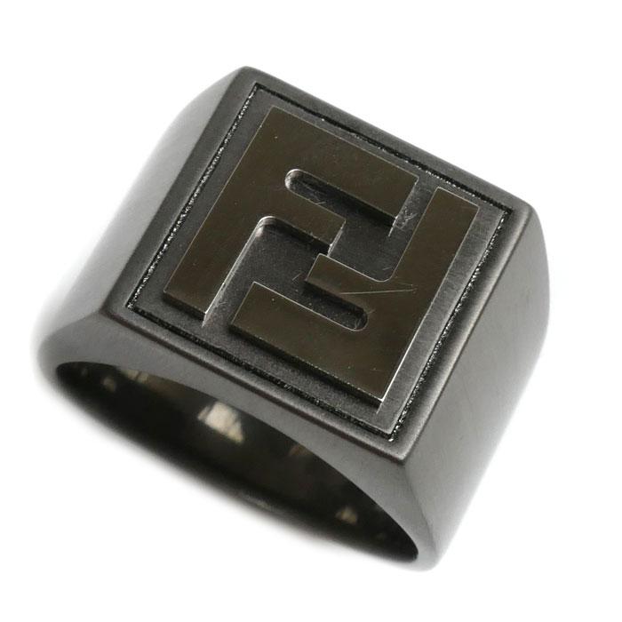 FENDI（フェンディ） メタル フォーエバー スクエア ルテニウム リング