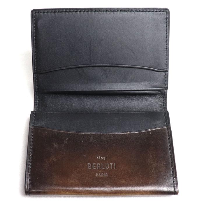 Berluti ベルルッティ カリグラフィー IMBUIA 名刺入れ ブラウン